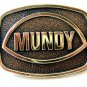 Vintage 1970's - 80's Solid Brass Belt Buckle by BTS