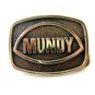 Vintage 1970's - 80's Solid Brass Belt Buckle by BTS
