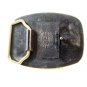 Vintage 1970's - 80's Solid Brass Belt Buckle by BTS