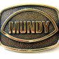 Vintage 1970's - 80's Solid Brass Belt Buckle by BTS