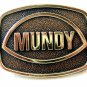 Vintage 1970's - 80's Solid Brass Belt Buckle by BTS