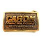 Vintage Caron Compactor Company Modesto CA Solid Brass Belt Buckle Made in U.S.A
