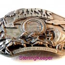 Vintage 1986 Siskiyou Kansas 125 Years of Statehood Belt Buckle