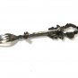 Vintage Sterling Silver Dutch Boy & Girl Kissing Heart Fork Brooch By Lang 7815