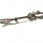 Vintage Sterling Silver Dutch Boy & Girl Kissing Heart Fork Brooch By Lang 7815