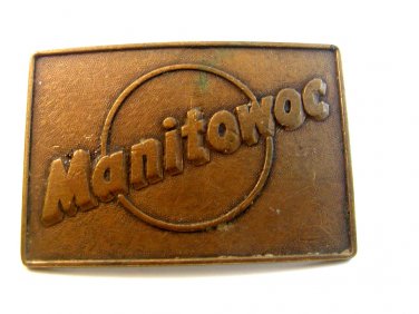 Vintage Manitowac Belt Buckle
