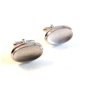 Vintage Silver Tone Cufflinks Signed With The Letter A
