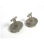 1970's True Vintage Caveman & Woman & Club Cufflinks Unmarked 102414