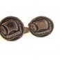 Vintage Sterling Silver Scandanavian Danish Viking Ship Cufflinks