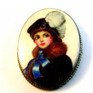Vintage Portrait of a Lady Brooch