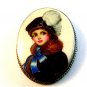 Vintage Portrait of a Lady Brooch