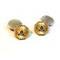 Vintage Edwardian / Deco Gold & Silver Tone Masonic Cufflinks