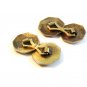 Vintage Edwardian / Deco Gold & Silver Tone Masonic Cufflinks