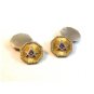 Vintage Edwardian / Deco Gold & Silver Tone Masonic Cufflinks