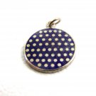 1960's Blue Ball ???? looks like Golf Ball Enameled Charm 61214