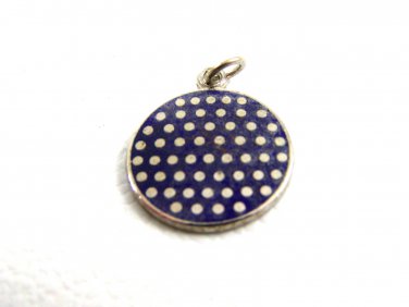 1960's Blue Ball ???? looks like Golf Ball Enameled Charm 61214