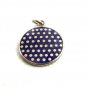 1960's Blue Ball ???? looks like Golf Ball Enameled Charm 61214