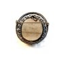 Vintage Miniature 800 Silver Hand Painted Portrait of a Lady Brooch
