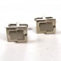 1960's - 1980's Silvertone  Cufflinks Unbranded 72015a