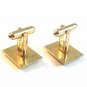 Vintage Gold Tone Initial C Cufflinks Signed Shields