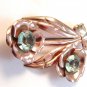 Vintage Sterling Silver Gold Vermeil Flower Brooch