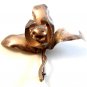 Vintage Handmade Sterling Silver Flower Brooch