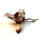 Vintage Handmade Sterling Silver Flower Brooch