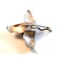 Vintage Handmade Sterling Silver Flower Brooch