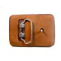 Vintage Snorkelift Leather Belt Buckle