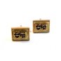 Vintage 1950's Comedy Tragedy Cufflinks By Swank
