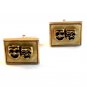 Vintage 1950's Comedy Tragedy Cufflinks By Swank