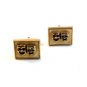 Vintage 1950's Comedy Tragedy Cufflinks By Swank