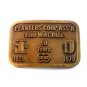 Vintage Planters Coop Ass'n Lone Wolf Ok Belt Buckle by Hit Line U.S.A.