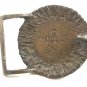 Vintage 1970's Hebrew Tree of Life Bronze Belt Buckle Made In Israel 093014