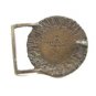 Vintage 1970's Hebrew Tree of Life Bronze Belt Buckle Made In Israel 093014
