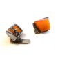 Vintage Signed 875 Silver Baltic Amber Russian Cufflinks