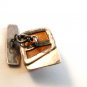 Vintage Signed 875 Silver Baltic Amber Russian Cufflinks