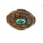C.M. Yazzie Navajo Silver & Turquoise Belt Buckle