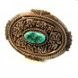C.M. Yazzie Navajo Silver & Turquoise Belt Buckle