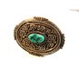 C.M. Yazzie Navajo Silver & Turquoise Belt Buckle