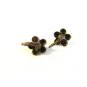 Vintage Sterling Silver Dangley Pierced Earrings