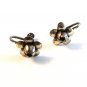 Vintage Sterling Silver Dangley Pierced Earrings