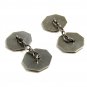 Art Deco Blue Enameled Platinon Cufflinks 22514