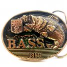 Vintage 1986 B.A.S.S. Belt Buckle Made in U.S.A.