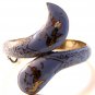 Vintage Siam Snake Sterling Silver Blue Niello Dancer Bracelet