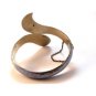 Vintage Siam Snake Sterling Silver Blue Niello Dancer Bracelet