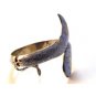 Vintage Siam Snake Sterling Silver Blue Niello Dancer Bracelet