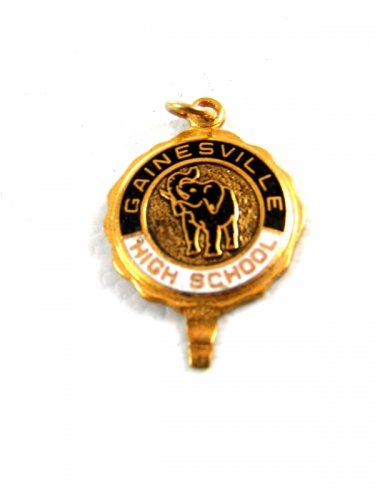 1960's Gainsville High School Florida Elephant Charm / Pendant / Key 61714