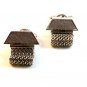 Vintage Silver Tone Wrap Around Cufflinks by Shields