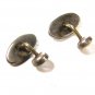 Vintage Sterling Silver & Abalone Cufflinks Unbranded 71315